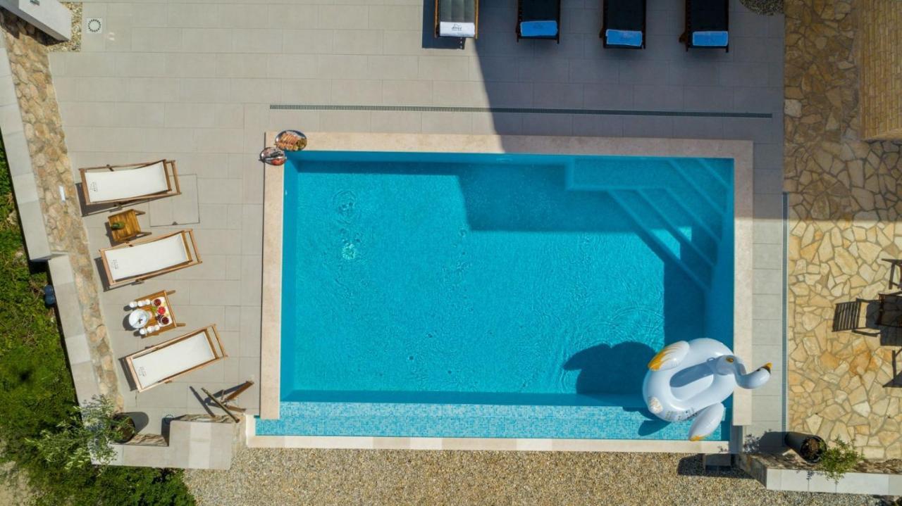 Luxury Villa Allen With Pool Klimno Luaran gambar