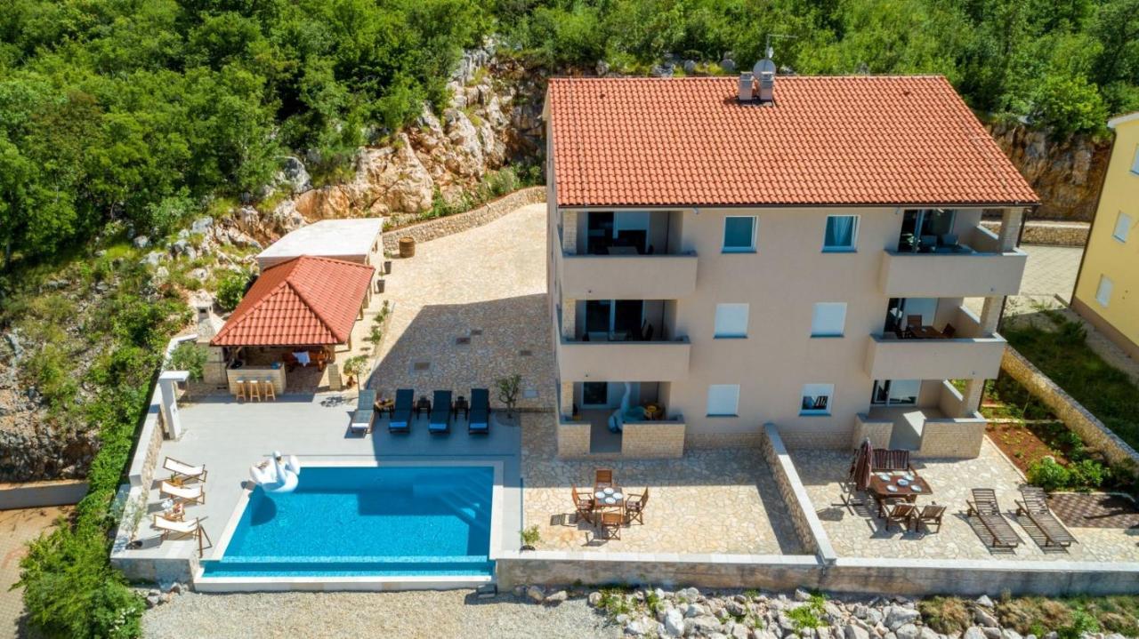 Luxury Villa Allen With Pool Klimno Luaran gambar