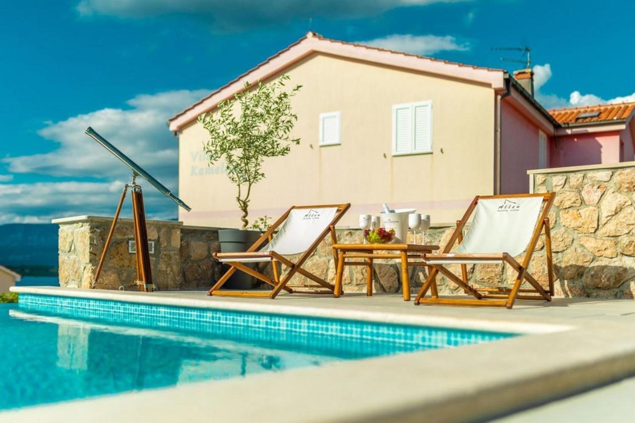 Luxury Villa Allen With Pool Klimno Bilik gambar